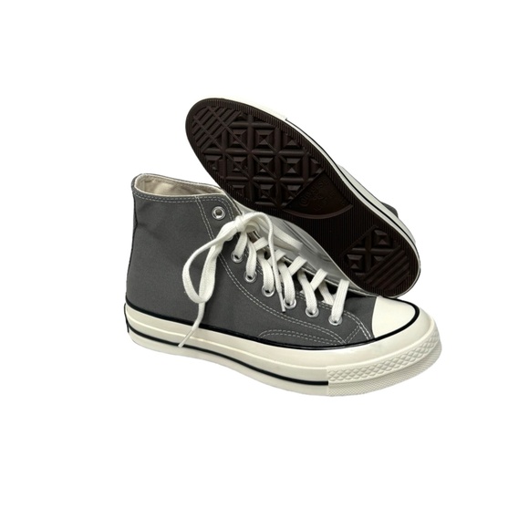 Converse Chuck 70 High Top Sneakers Skate Women's Casual Gray Canvas A05584C - Picture 8 of 10